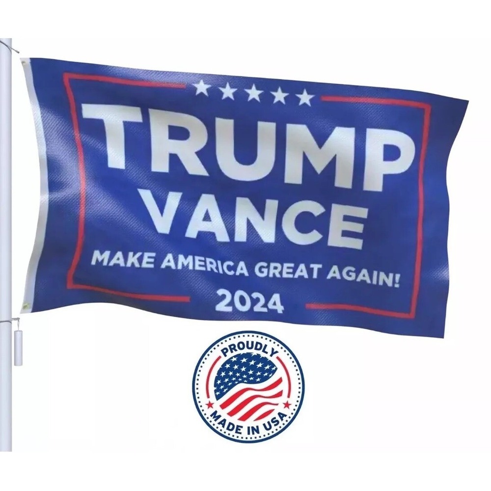 Trump Vance 2024 Flag 3x5 President MAGA Make America Great Again Donald Kirk